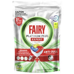 Fairy Dishwasher Tablets Platinum Plus Expert All In One 42pk