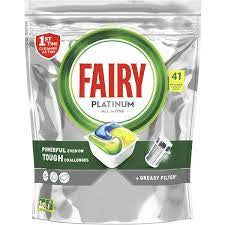 Fairy Platinum All In One Lemon Automatic Dishwashing Tablets 41pk