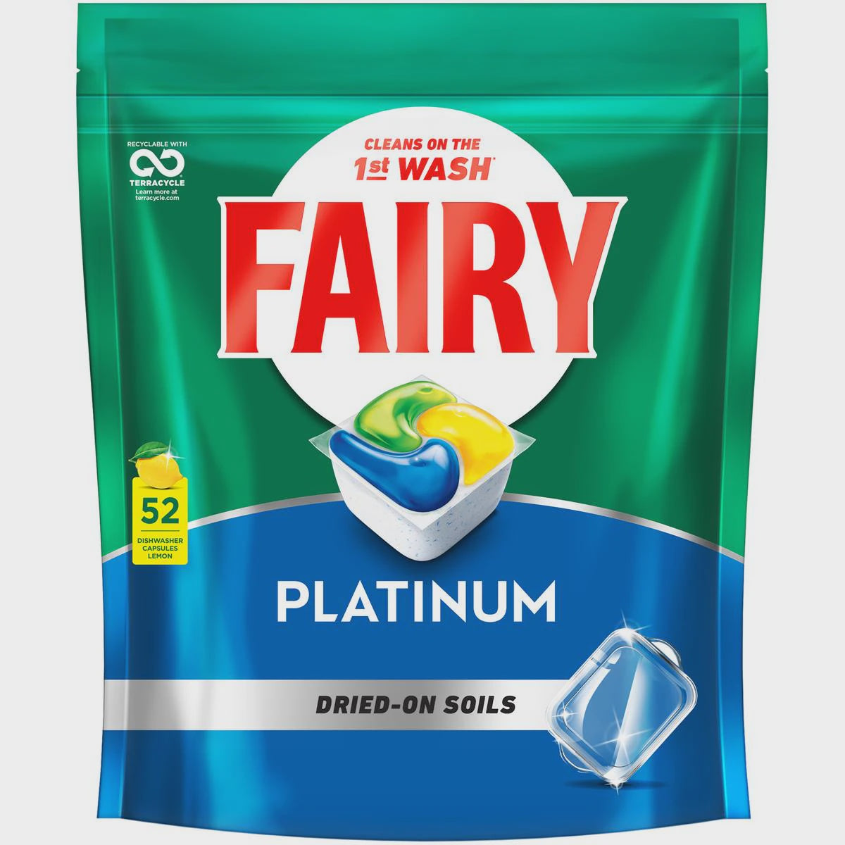 Fairy Platinum All In One Dishwashing Tablets 52pk