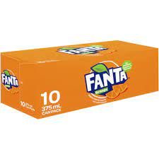 Fanta Orange Fridge Mate Cans 375ml 10pk