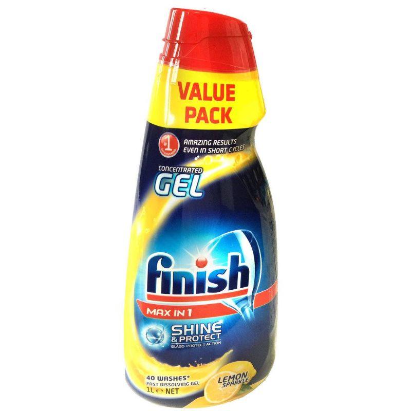 Finish Dishwasher Gel Max In One Shine & Protect Lemon Sparkle 1L