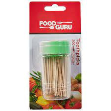 Food GuruToothpicks with Holder 200pk