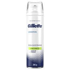 Gillette Soothing Shave Foam Sensitive Skin Aloe Vera 245g