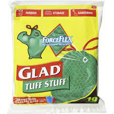 Glad Garbage Bags Tuff Stuff Drawstring 56L 10pk