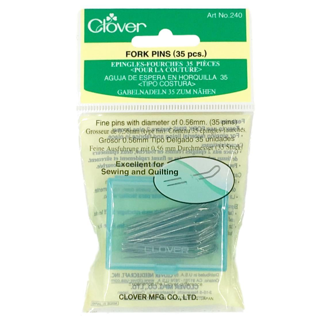 Clover Sewing Pins Fork Pins 35pk