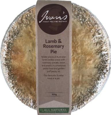 Ivans Family Pie Lamb & Rosemary 900g