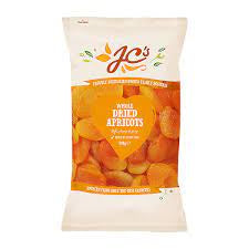 JC's Whole Dried Apricots 500g