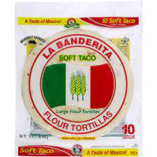 La Banderita Soft Taco Flour Tortillas Large 10pk