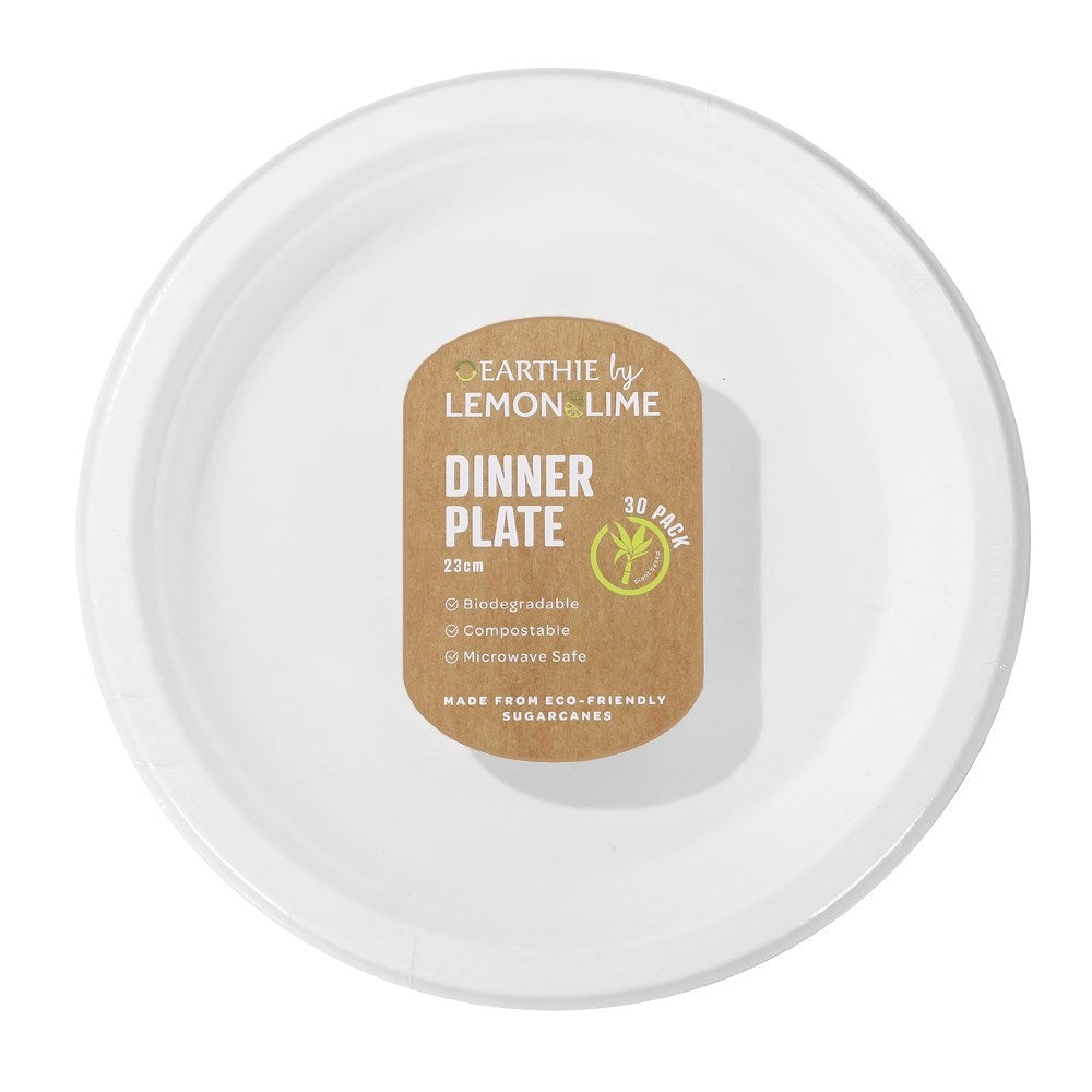 Lemon&Lime Disposable Dinner Plate 23cm 30pk