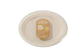 Lemon&Lime Disposable Oval Plate 26x22cm 30pk