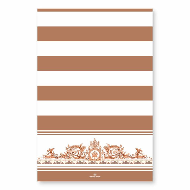 Manor Road Microfibre Tea Towel Rococo Rose Gold