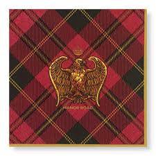 Manor Road Cocktail Serviettes Eagles On Tartan 20pk