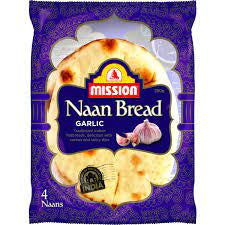 Mission Naan Bread Garlic 280g