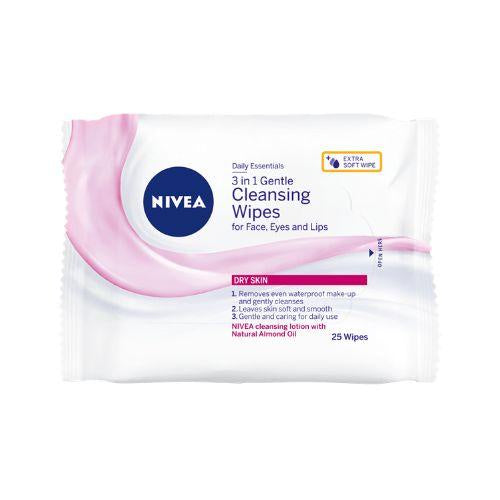 Nivea Daily Essential Wipes Gentle 25pk