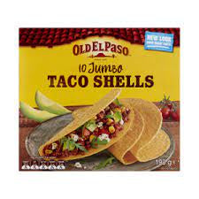 Old El Paso Taco Shells Jumbo 190g 10pk