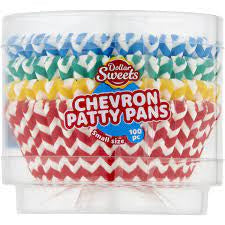 Dollar Sweets Patty Pans Chevron 100s