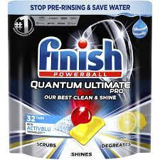 Finish Quantum Ultimate Pro Dishwasher Tablet Lemon 32pk