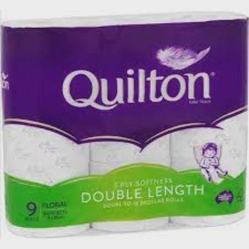 Quilton Toilet Tissue double Length 9 pk