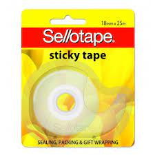 Sellotape Sticky Tape With Dispenser 18mmx25m