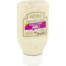 Heinz Seriously Good Mayonnaise Garlic Lovers Aioli Mayo 295ml