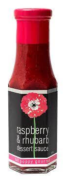 Tall Poppy Raspberry & Rhubarb Dessert Sauce  250ml