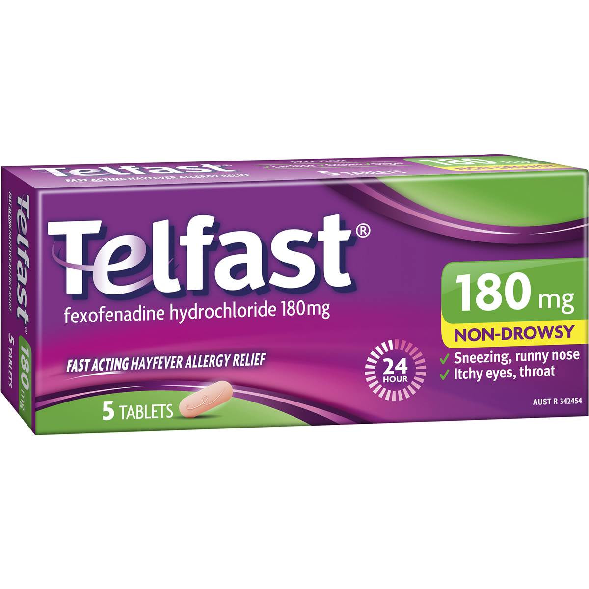 Telfast Allergy Tablets 180mg 5pk