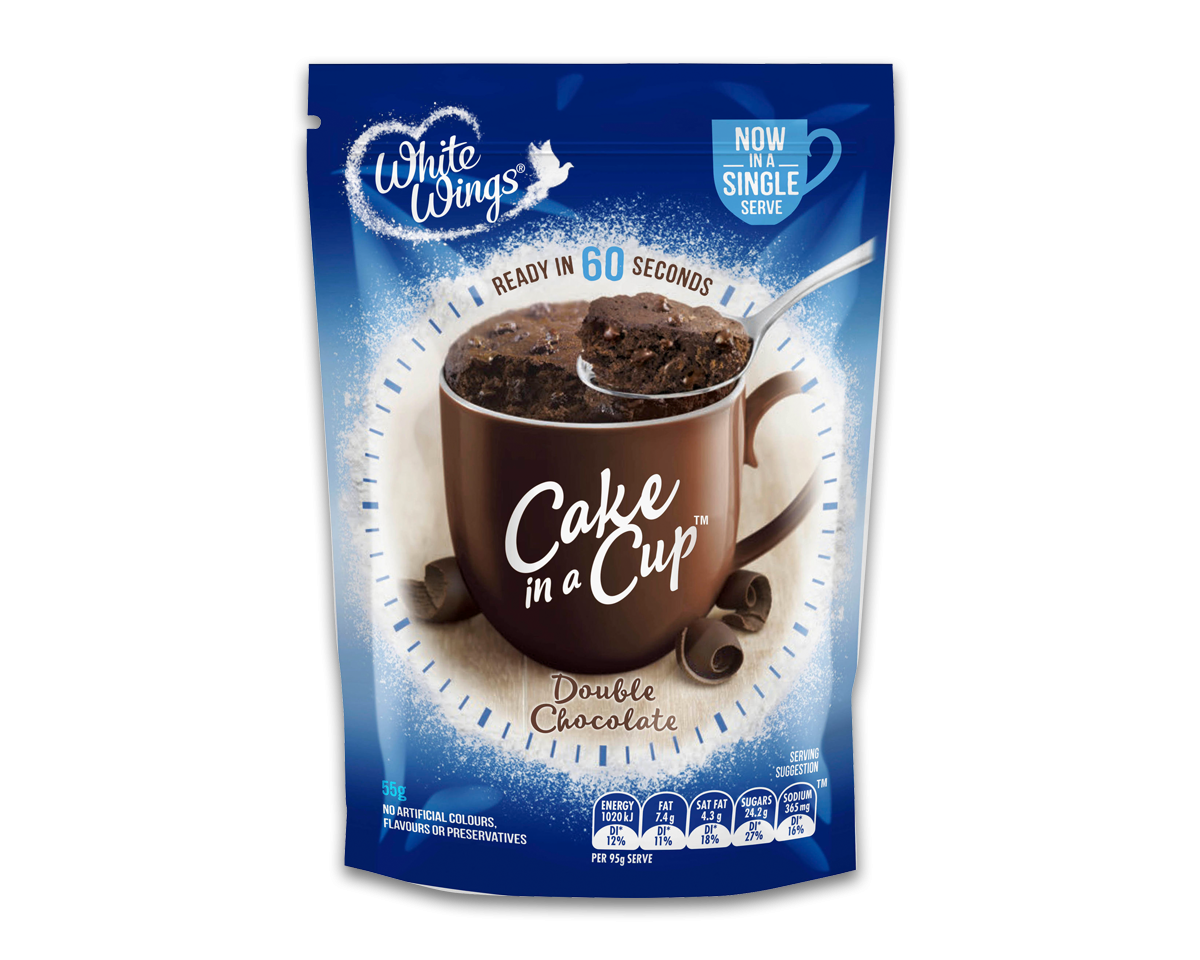 White Wings Cake in a Cup Double Chocolate 55g