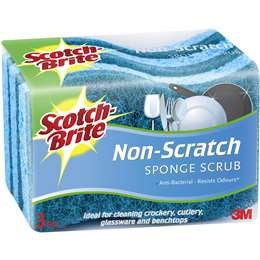 Scotch Brite Non Scratch Scrub Sponge 3pk