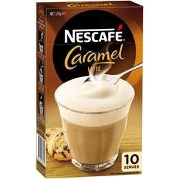 Nescafe Coffee Sachets Caramel Latte 10pk