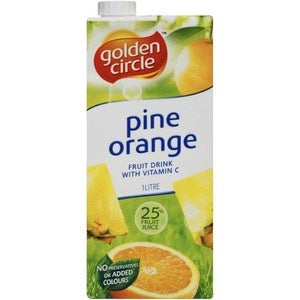 Golden Circle Fruit Drink Pine Orange 1L