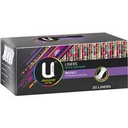 U By Kotex Designer Series Protect Liners 30pk