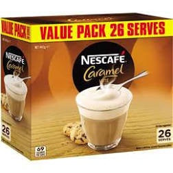 Nescafe Coffee Sachets Value Pack Caramel Latte 26pk