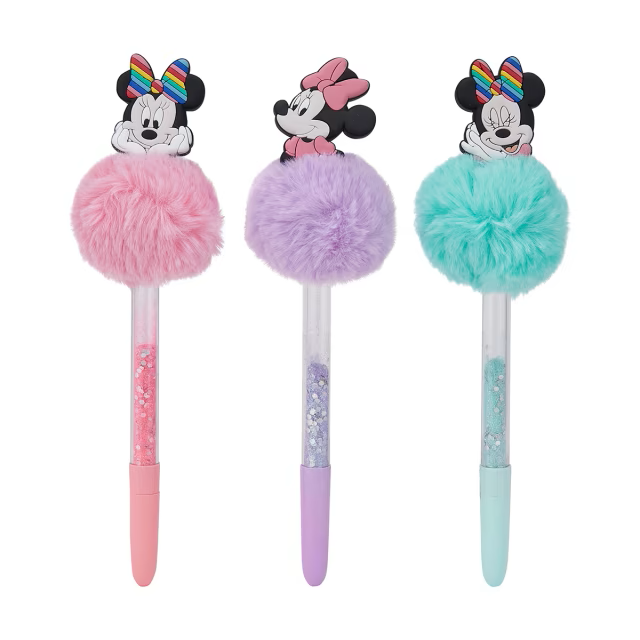 Disney Minnie Mouse Novelty Pom Pom Pen Assorted