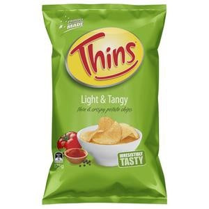 Thins Chips Light & Tangy 175g