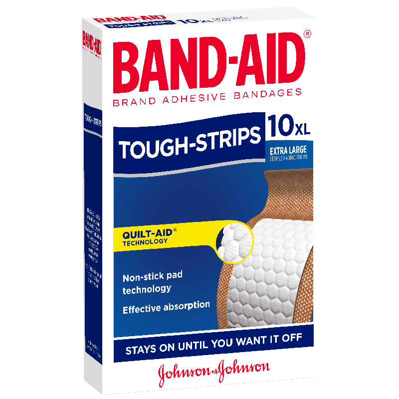 Band Aid Tough Strips Extra Large 10pk