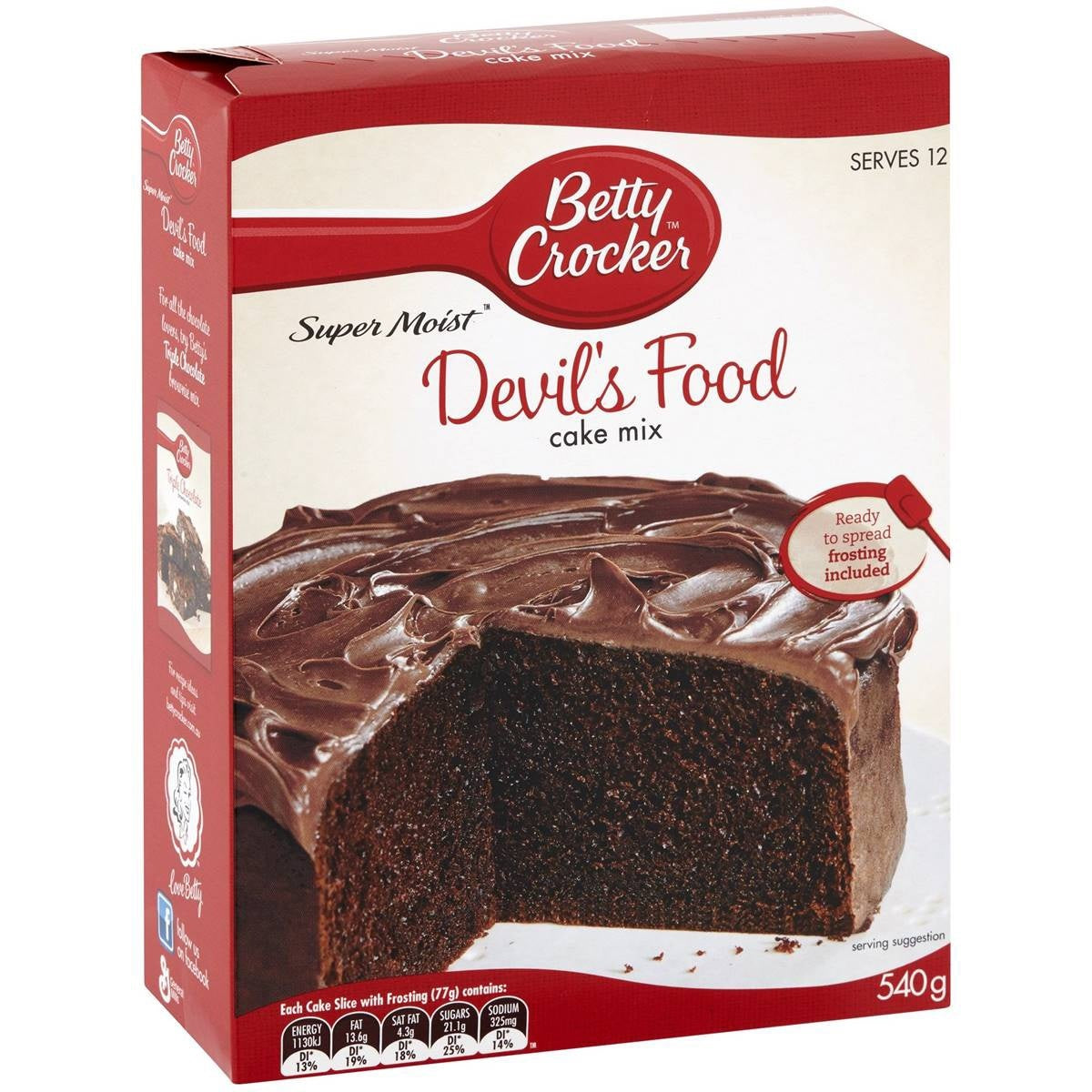 Betty Crocker Cake Mix Devils Food Cake 500g