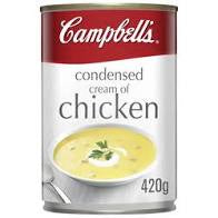 Campbells Condensed Soup Cream Of Chicken 420g