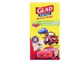 Glad Snaplock Sandwich Bags Boys 20pk