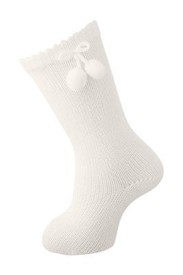 Carlomagno Socks Knee High Pom Pom