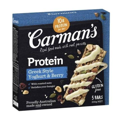 Carmans GF Greek Yoghurt & Berry Protein Bars 200g