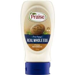 Praise Mayonnaise Real Whole Egg 335g