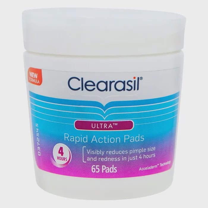 Clearasil Ultra Rapid Action Pimple Cleanse Pads 65pk