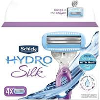 Schick Hydro Silk Razor Blades 4 pk