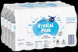 Community Co Crystal Peak Spring Water 600ml 24pk