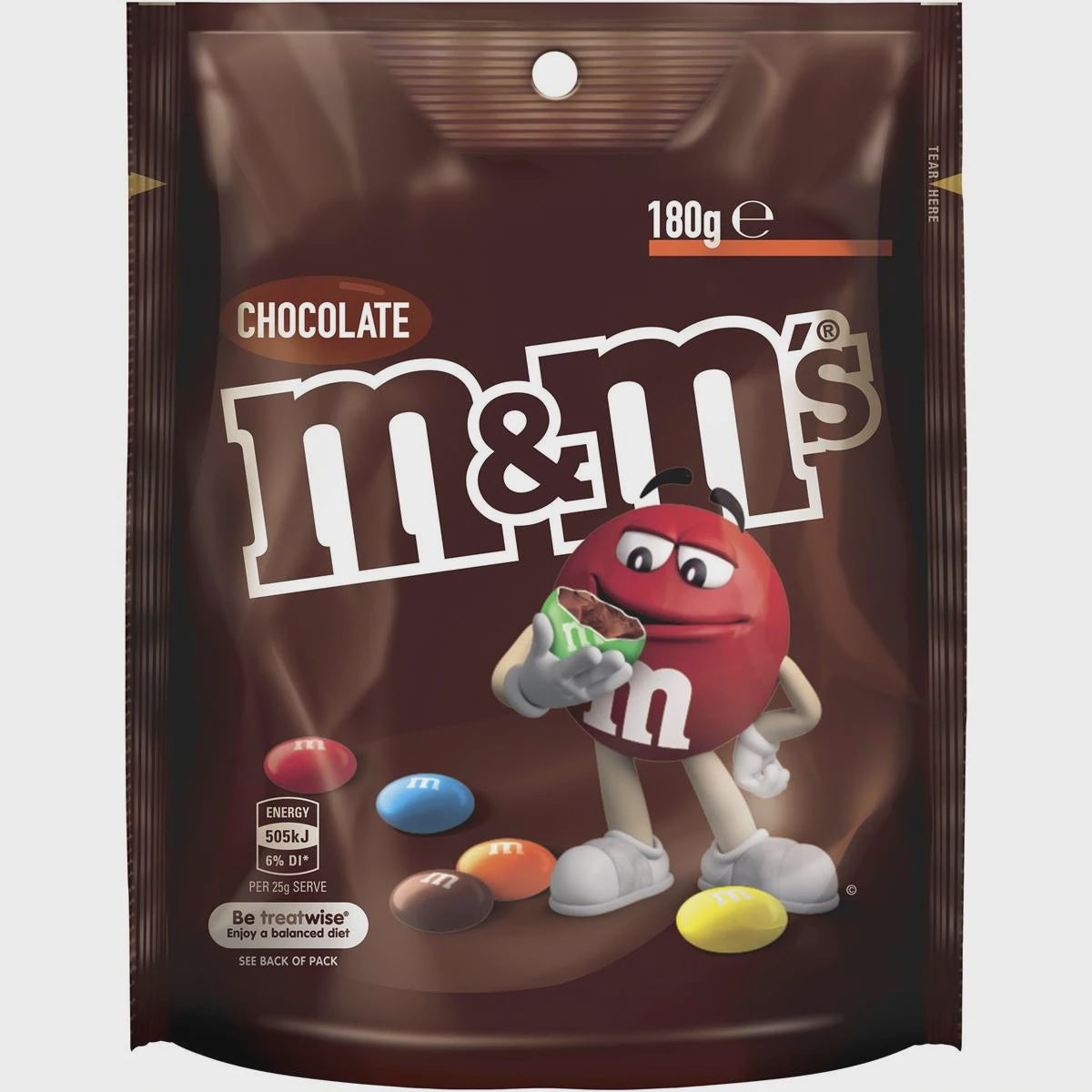 M&Ms Milk Chocolate Bag 180g