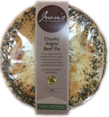 Ivans Family Pie Chunky Angus Beef 900g