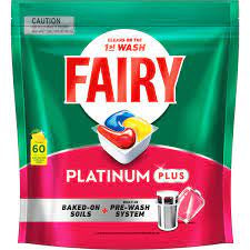 Fairy Platinum Plus Dishwashing Tablets 60pk