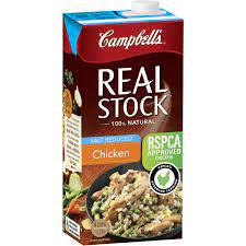 Campbells Stock Real Chicken Salt Reduced 1L