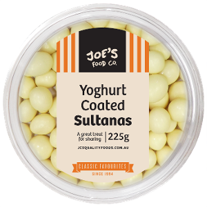 Joes Food Co Yoghurt Coated Sultanas 225g