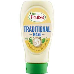 Praise Mayonnaise Traditional Squeeze Bottle 490g